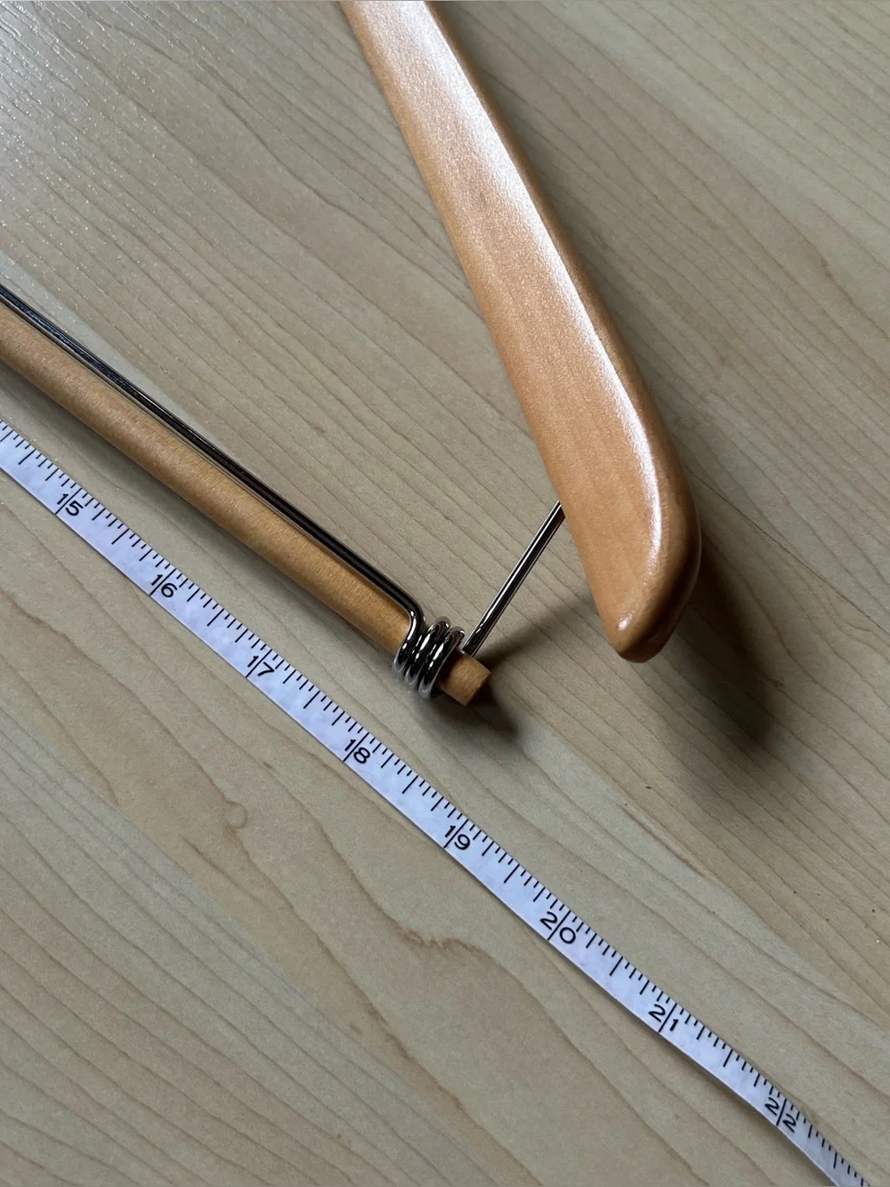 10 vintage wood suit coat hangers